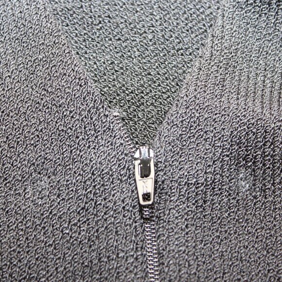 St. John Collection Womens Zip Santana Knit Sweater Jacket Blazer Black Size 6 - Picture 9 of 9